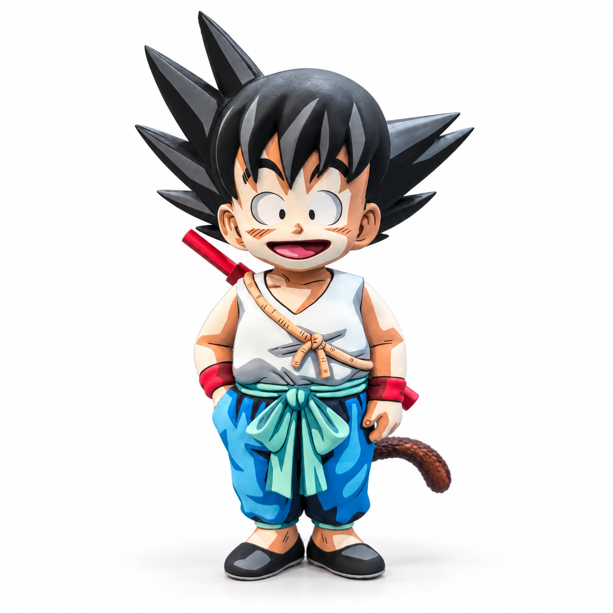 Anime Figure Dragon Ball Z Kid Son Goku Repaint — white