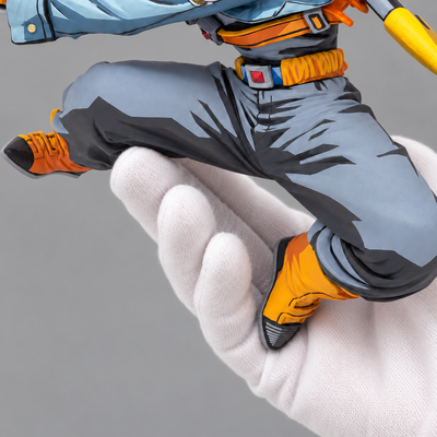 Dragon Ball Trunks Budokai 4 Figure Repaint 2D Anime Colour — feet and base
