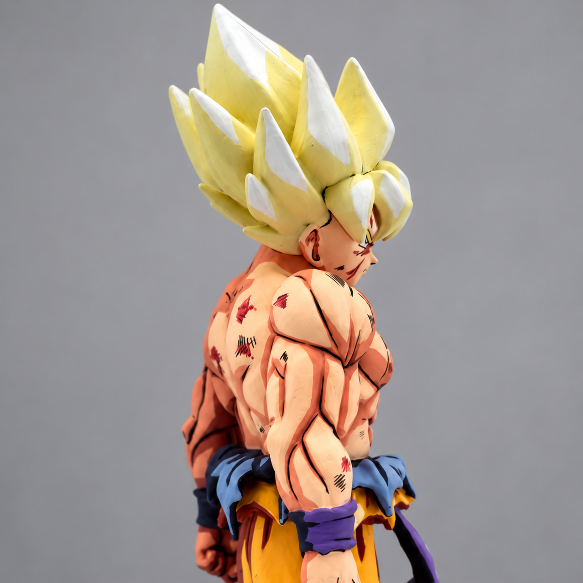 Dragon Ball Z Son Goku Anime Figure Repaint — head and shoulders