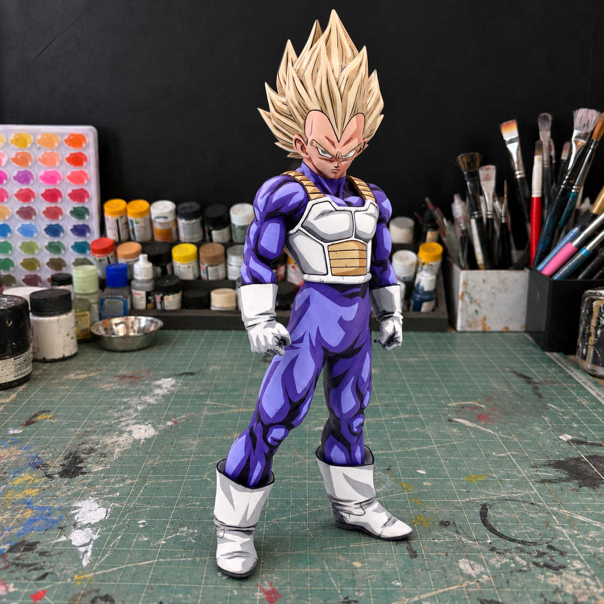 Manga Colour Dragon Ball Super Saiyan Vegeta Figure Repaint — workshop