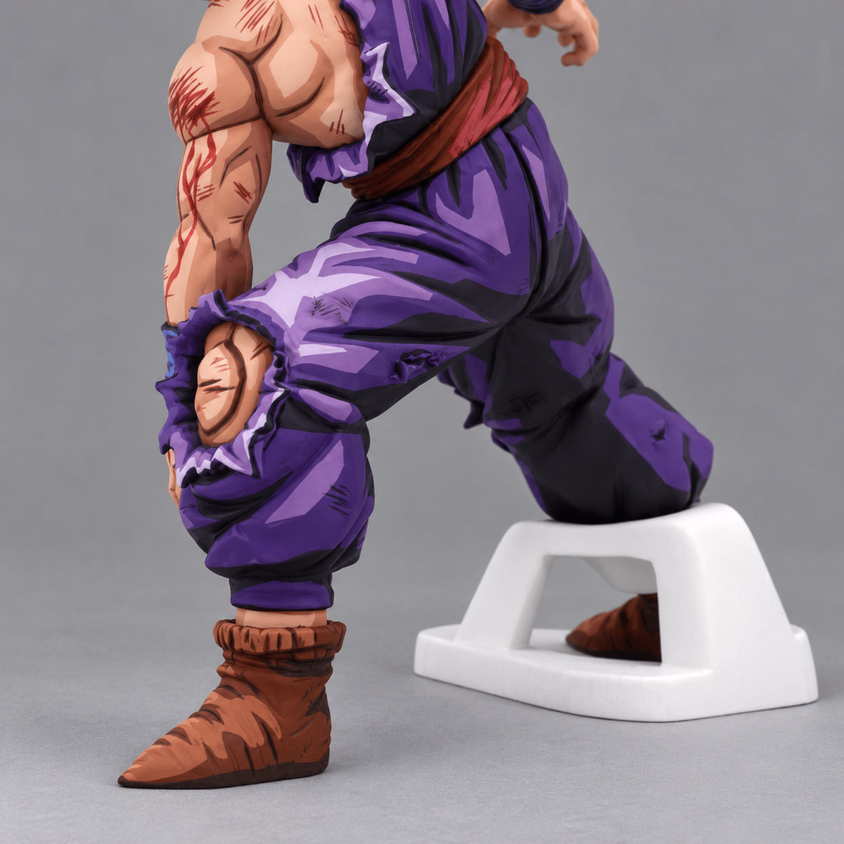 Hand-Painted Dragon Ball Super Saiyan Gohan Battle-Damaged Figure Repaint — different angle