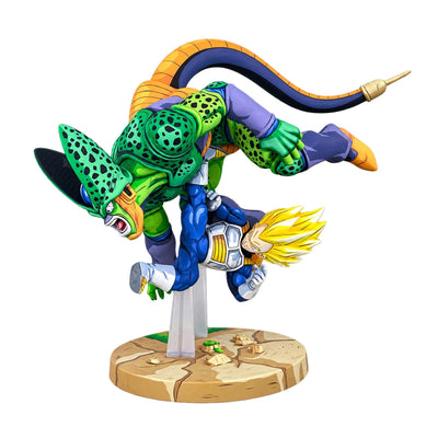 Anime Style Dragon Ball Vegeta vs. Cell Figure Repaint — main
