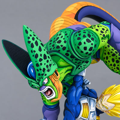 Anime Style Dragon Ball Vegeta vs. Cell Figure Repaint — head