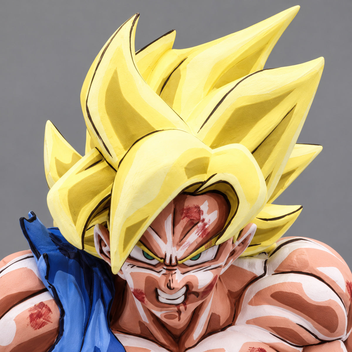 Super Saiyan Son Goku Jump 50th Anniversary Figure Repaint — Head and hair portrait
