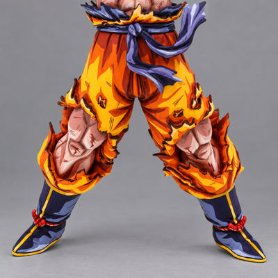 Dragon Ball Z Blood Of Saiyans Son Goku Figure Repaint — torn orange trousers and complete blue boots