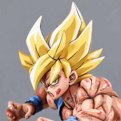 Dragon Ball Super SSJ Son Goku Figure Repaint — Head and hair portrait