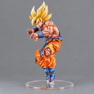 Dragon Ball Super SSJ Son Goku Figure Repaint — Actual side or three-quarter view