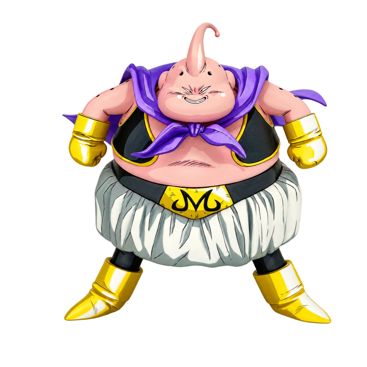 Anime Colour Dragon Ball Fat Buu Figure Repaint — Full figure on white background