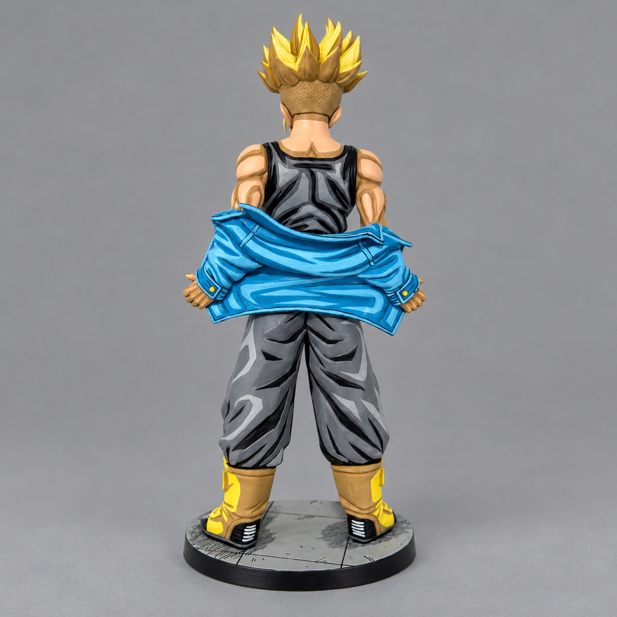 Dragon Ball Super Saiyan Trunks Figure Repaint — Photographed rear view