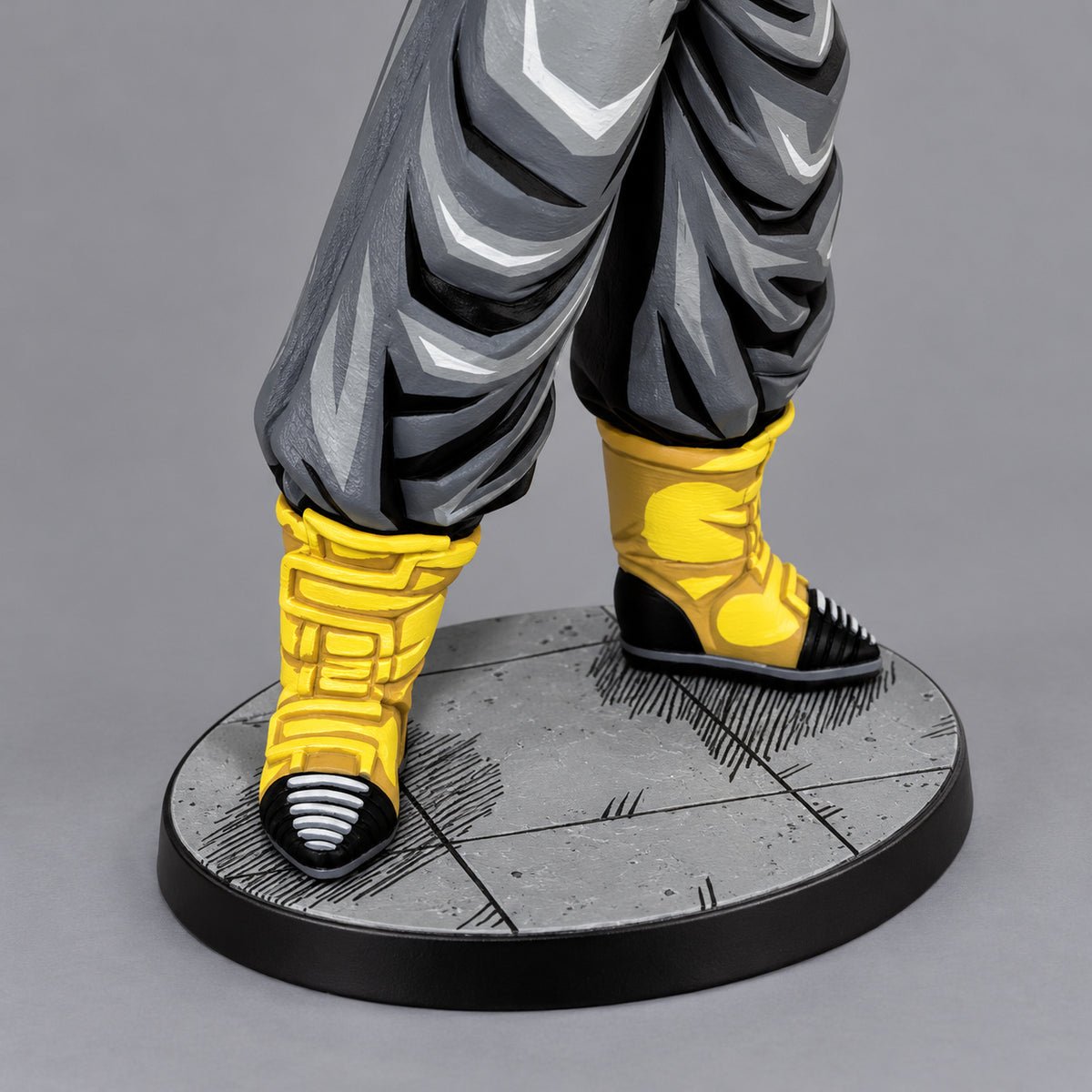Dragon Ball Super Saiyan Trunks Figure Repaint — yellow boots and complete circular base