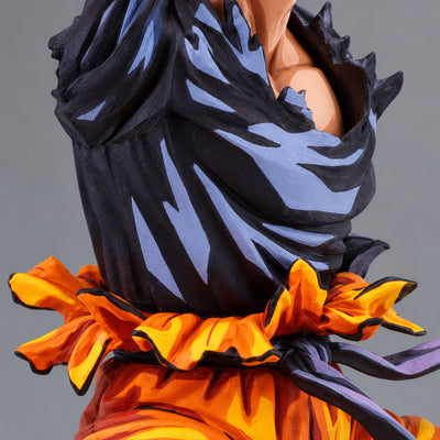 Manga Colour Super Saiyan Son Goku Figure Repaint — torn black chest fabric and orange waist knot