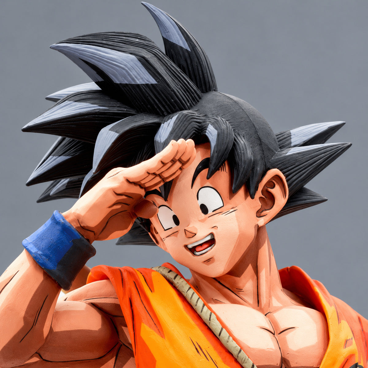 Dragon Ball Z Goodbye Son Goku Figure Repaint — Head and face detail