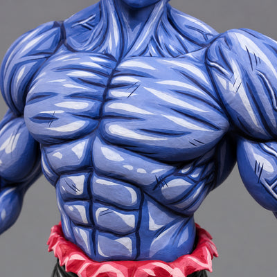 Dragon Ball Super Jiren Anime Figure Repaint — blue chest and abdominal paintwork