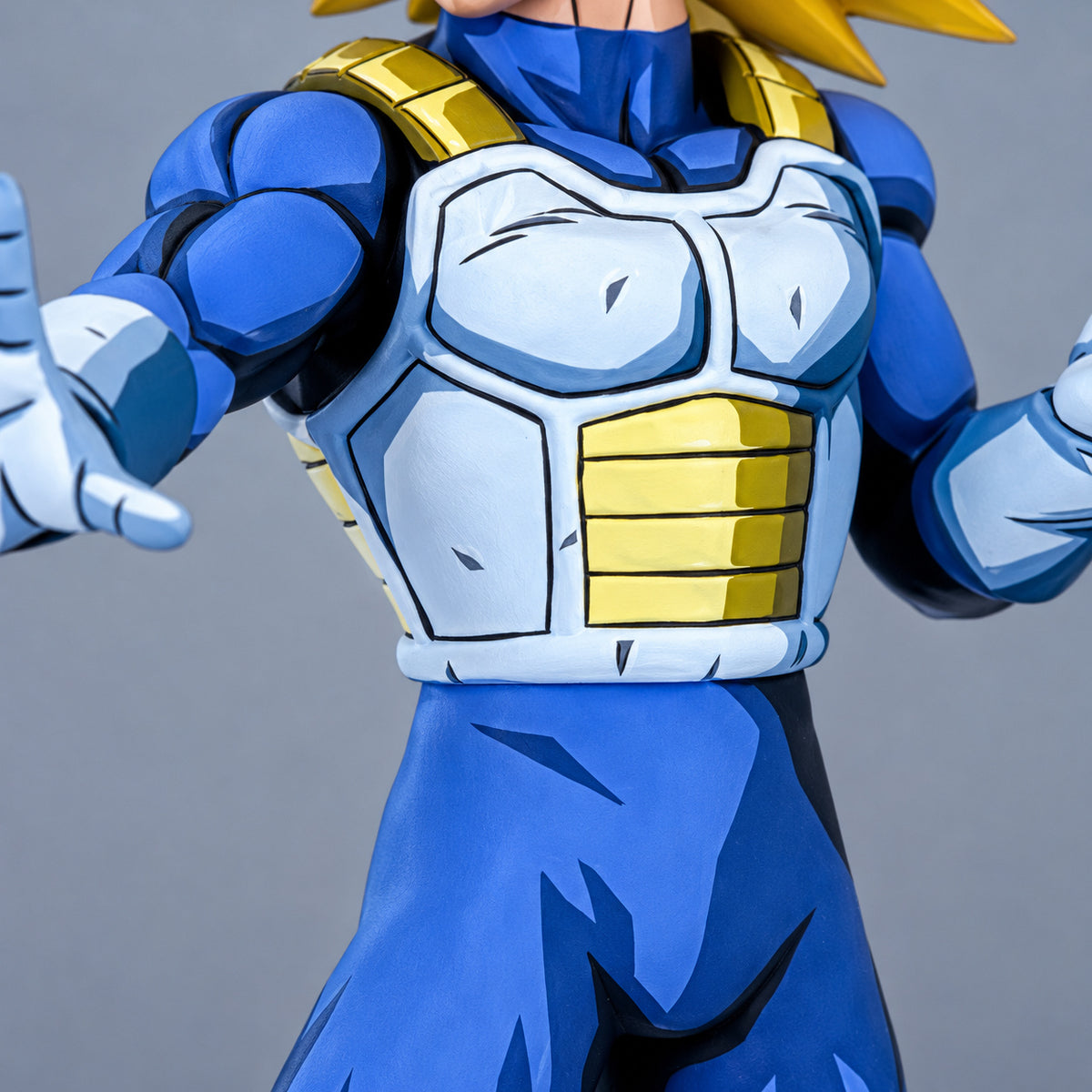 Dragon Ball SSJ Vegeta Anime Figure Repaint — white chest armour yellow abdomen