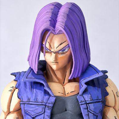 Custom Dragon Ball Trunks Anime Colour 2D Figure Repaint — Head and face detail