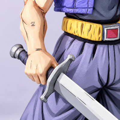 Custom Dragon Ball Trunks Anime Colour 2D Figure Repaint — hand holding sword and sword guard using sword-equipped reference 4