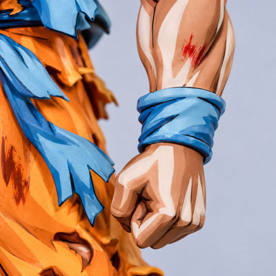 Dragon Ball 2D Anime Colour Namek Goku Figure Repaint — hand with blue wristband