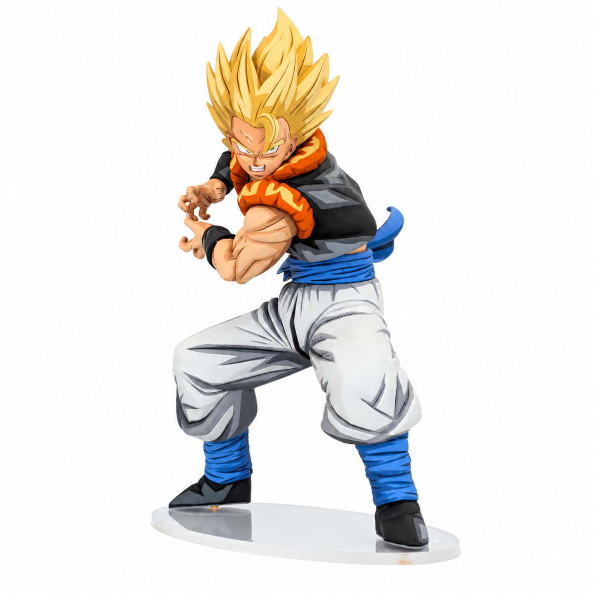 Dragon Ball Grandista Gogeta Anime Figure Repaint — Full figure on white background