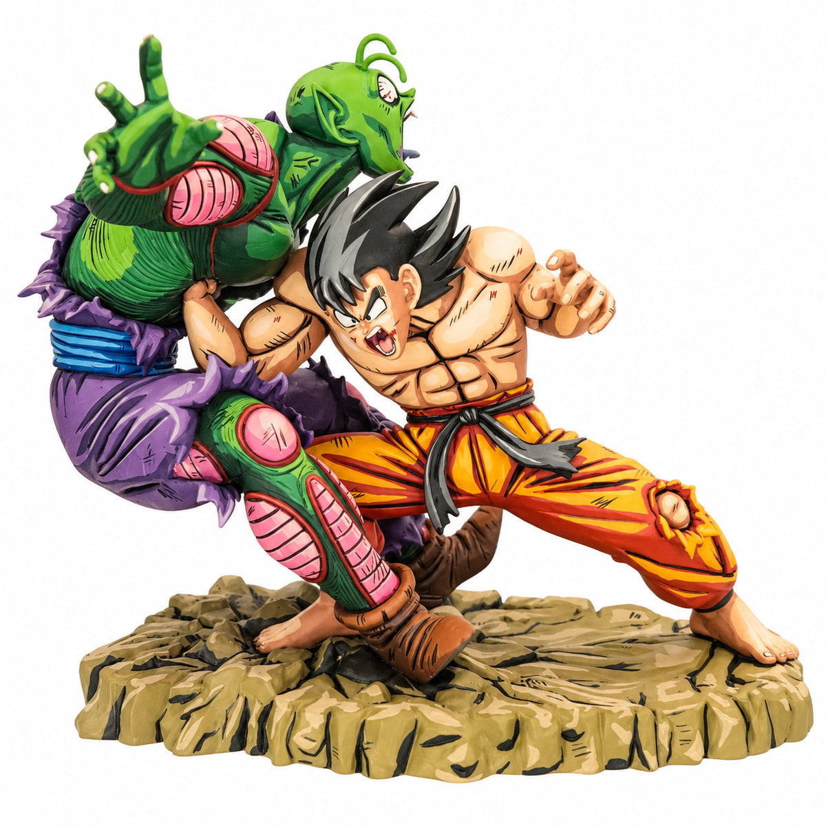 Dragon Ball Son Goku vs Piccolo Figure 2D Anime Repaint — Full figure on white background
