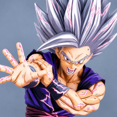 Anime Colour Dragon Ball Son Gohan Beast Figure Repaint — Head and face detail