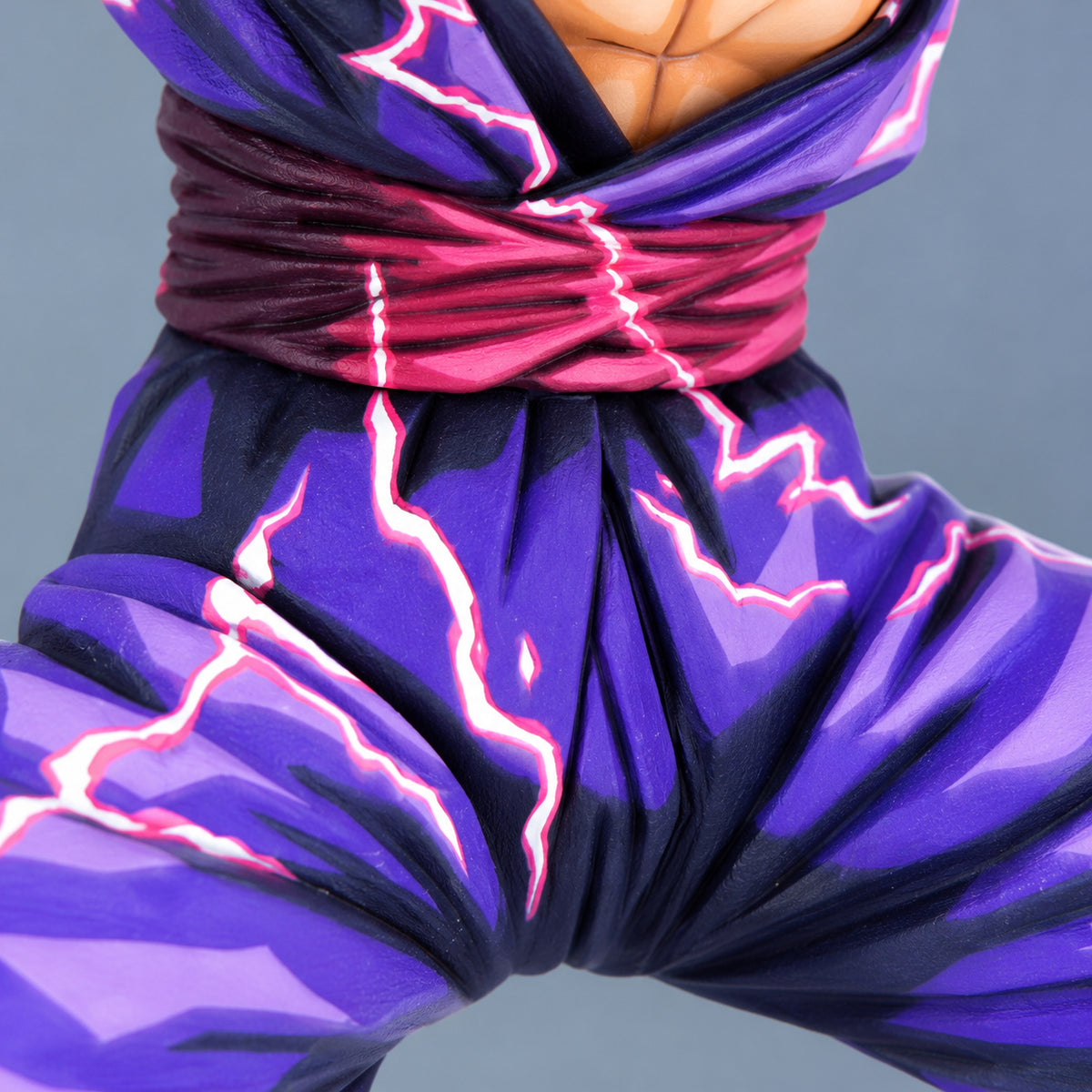 Anime Colour Dragon Ball Son Gohan Beast Figure Repaint — Magenta waist sash and purple gi folds