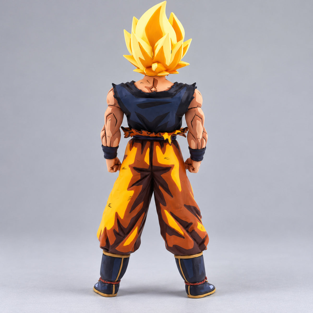 Dragon Ball Super Saiyan Son Goku Anime Figure Repaint — Photographed rear or alternate view