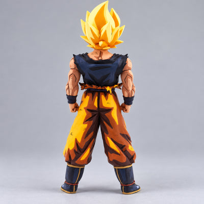 Dragon Ball Super Saiyan Son Goku Anime Figure Repaint — Photographed rear or alternate view