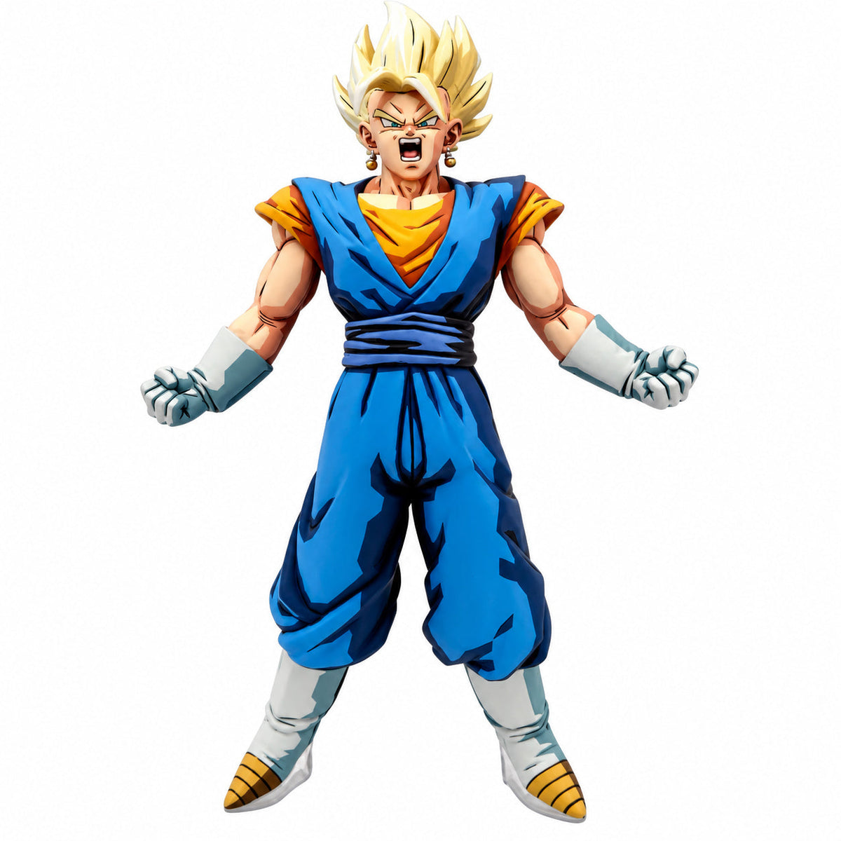 Dragon Ball Super Saiyan Vegito Anime 2D Figure Repaint — Full figure on white background