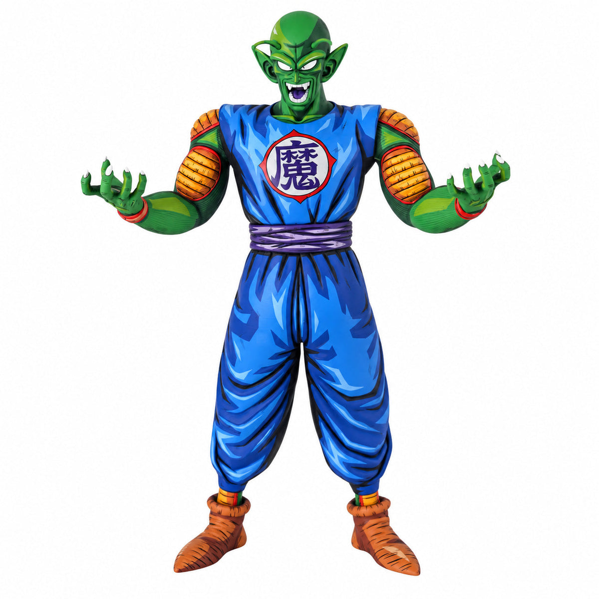 Anime Style Dragon Ball King Piccolo 2D Figure Repaint — Full figure on white background