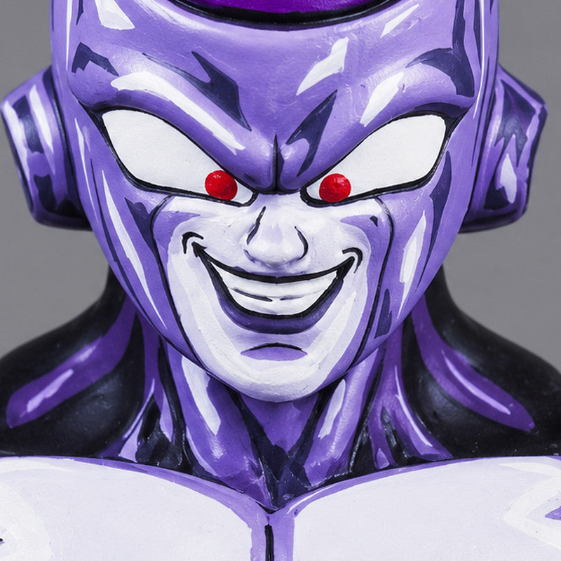 Dragon Ball Super Black Frieza Figure Repaint — close-up of facial sculpt and painted features