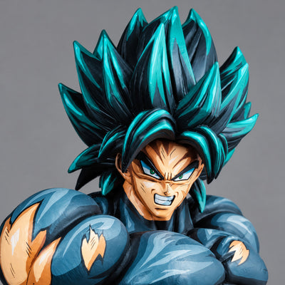 Dragon Ball Super Broly Super Hero Figure Repaint — head detail
