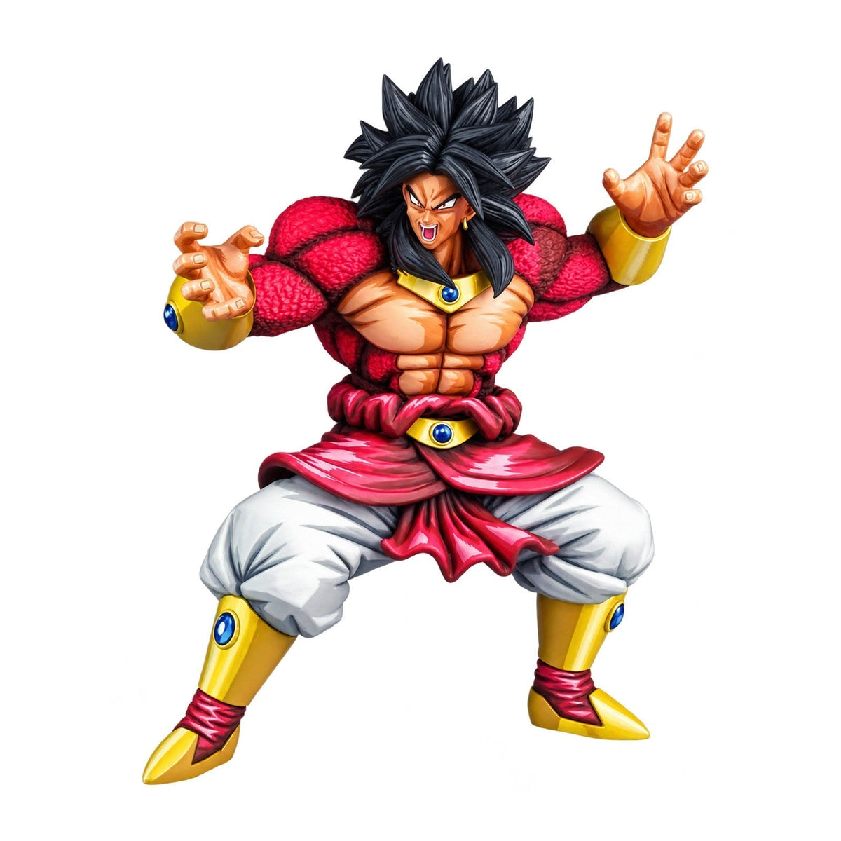 2D Manga Colour Dragon Ball Broly Super Saiyan 4 Figure Repaint — full figure