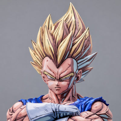 Anime Colour Dragon Ball Majin Vegeta Figure Repaint — head detail