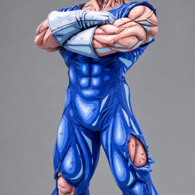 Anime Colour Dragon Ball Majin Vegeta Figure Repaint — body detail