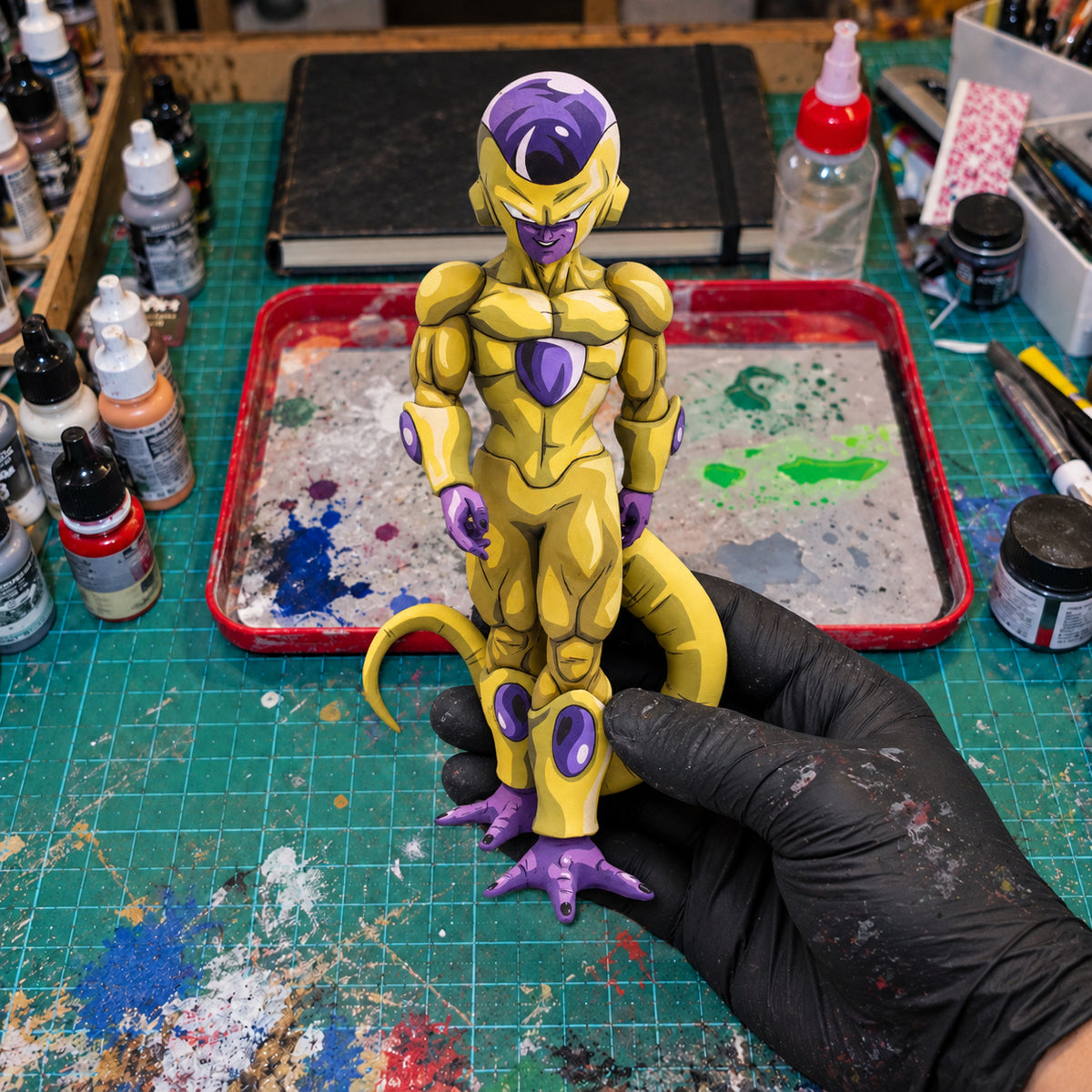 2D Anime Colour Dragon Ball Golden Frieza Figure Repaint — workshop view