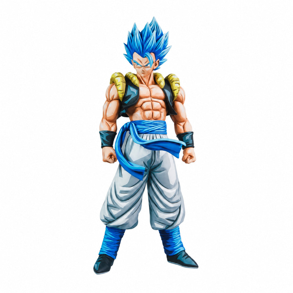 Anime Colour Super Saiyan Blue Gogeta Figure Repaint — full figure