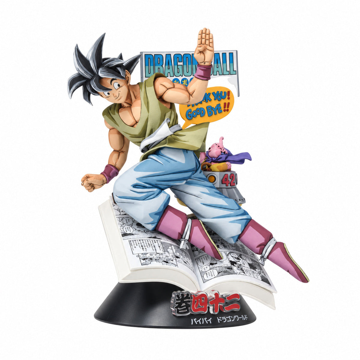 Custom Dragon Ball 40th Comics Vignette Goku Figure Repaint — full figure