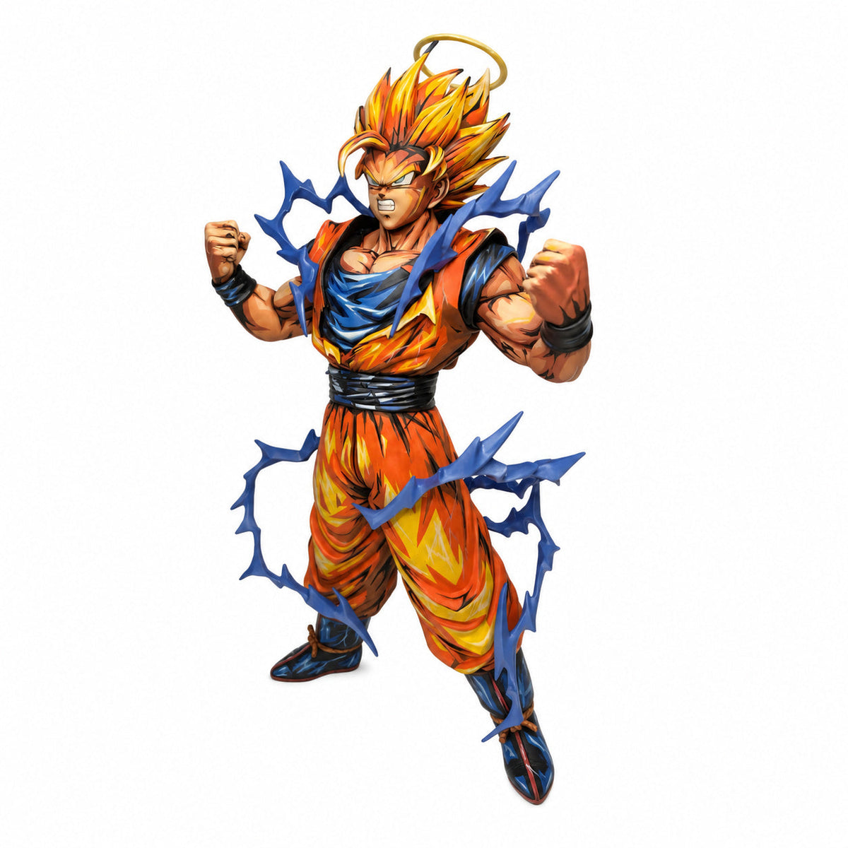 Anime Colour Super Saiyan Son Goku Figure Repaint — full figure