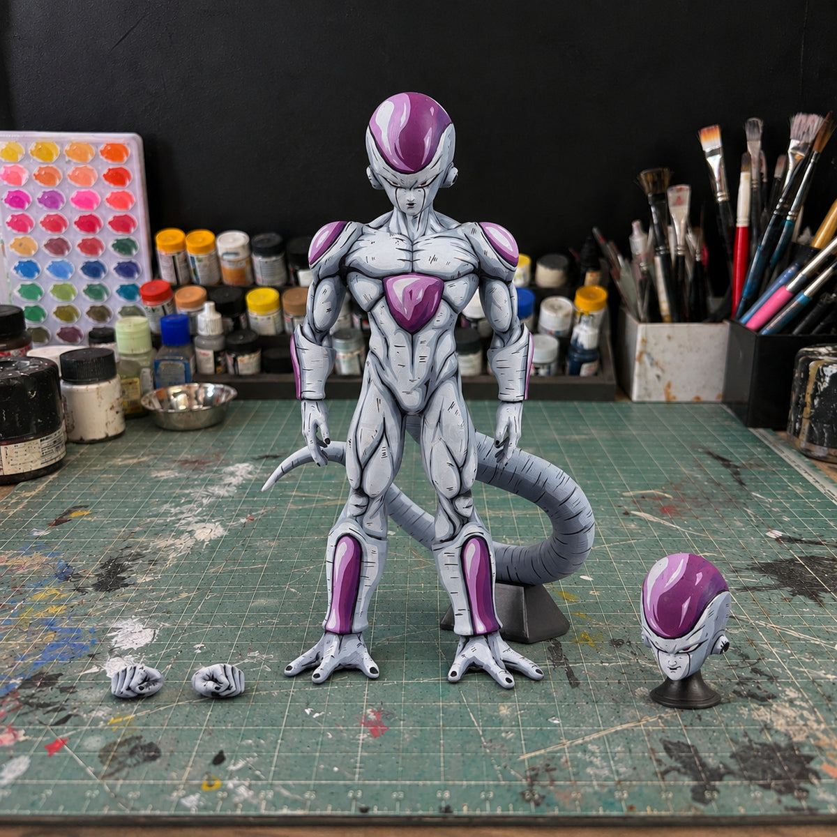 2D Colour Dragon Ball Final Form Frieza Figure Repaint — workshop view