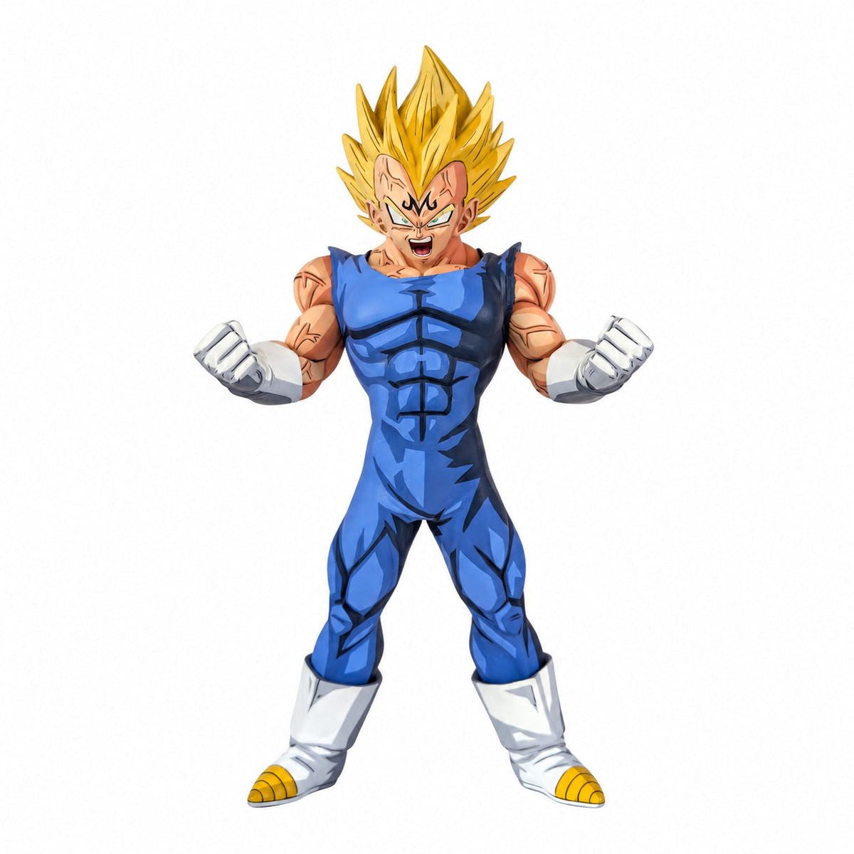 Dragon Ball Majin Vegeta SSJ2 Golden Hair Figure Repaint — full figure
