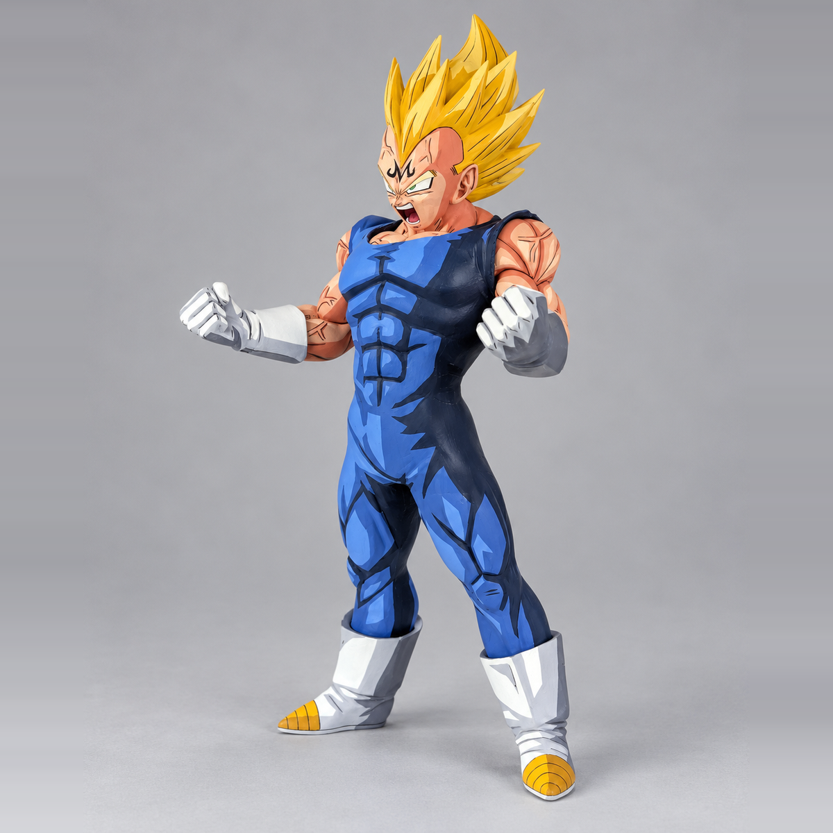 Dragon Ball Majin Vegeta SSJ2 Golden Hair Figure Repaint — rear or alternate view