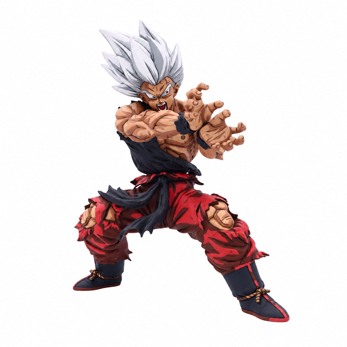 Dragon Ball Legends Goku Figure Repaint – Silver-Hair Colourway — full figure