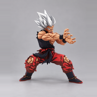 Dragon Ball Legends Goku Figure Repaint – Silver-Hair Colourway — side or detail view