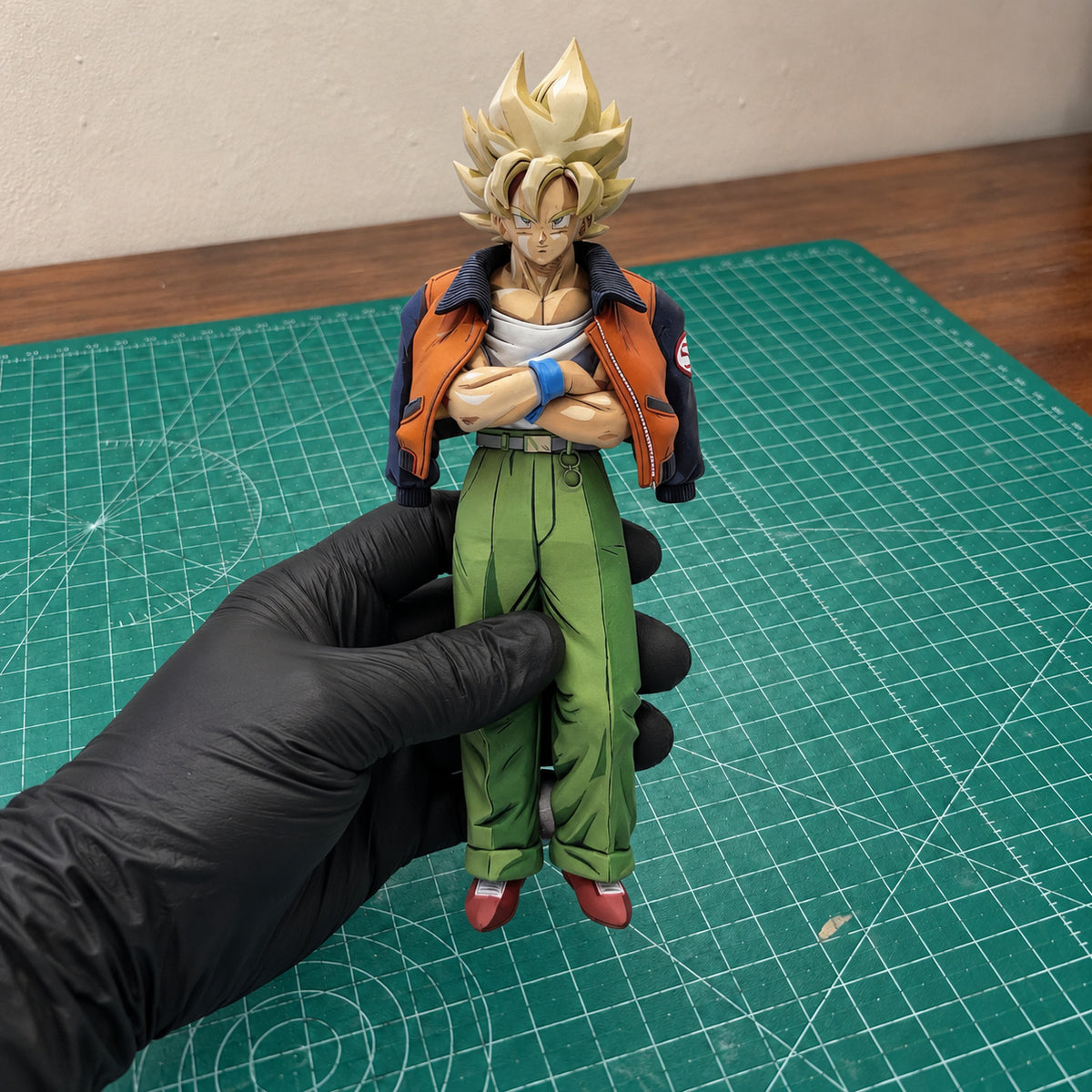 2D Anime Colour Dragon Ball Casual Son Goku Figure Repaint — workshop view