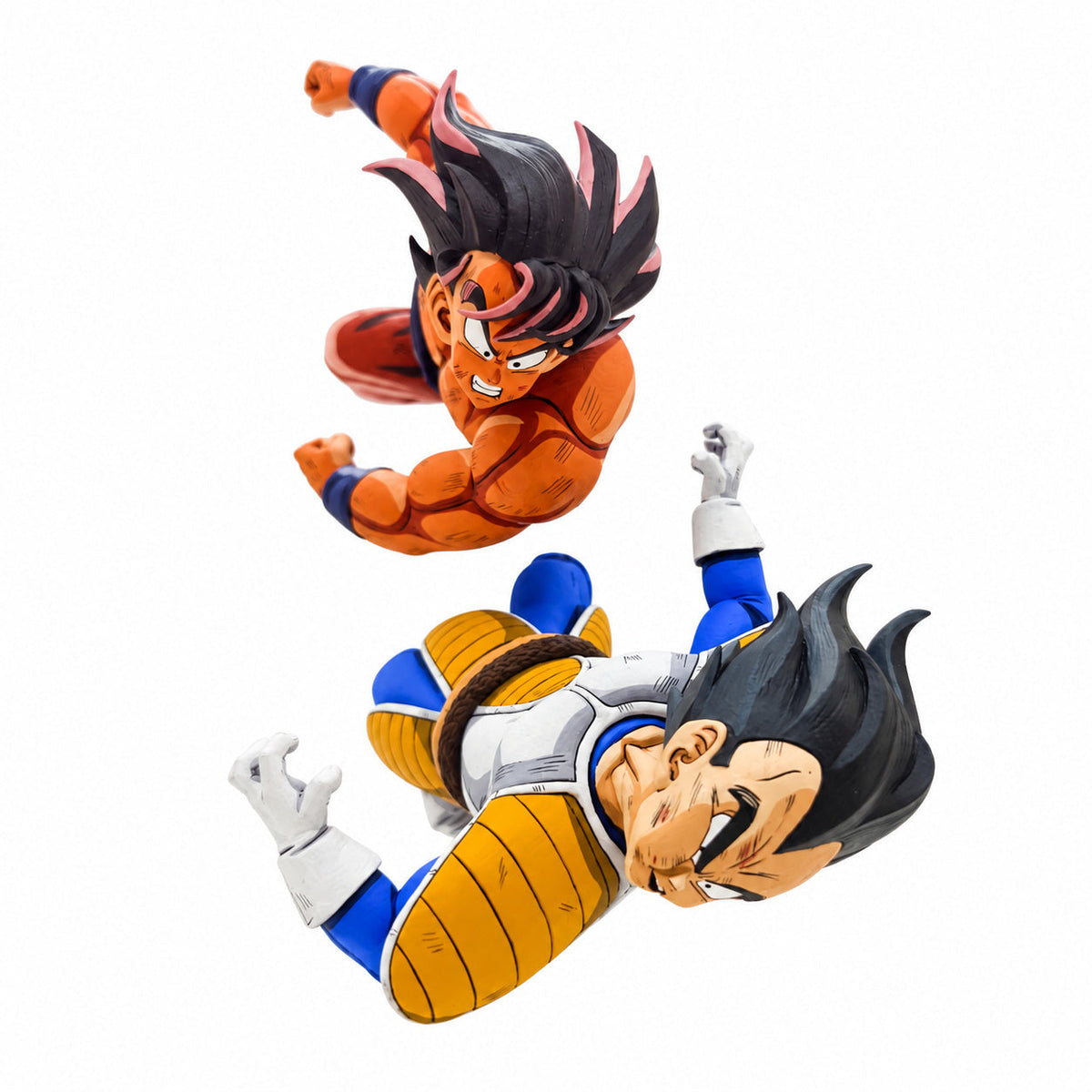 Comic Colour Dragon Ball 2D Figure Goku vs Vegeta Repaint — full figure