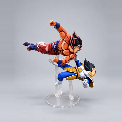 Comic Colour Dragon Ball 2D Figure Goku vs Vegeta Repaint — side or detail view