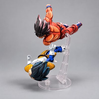 Comic Colour Dragon Ball 2D Figure Goku vs Vegeta Repaint — rear or alternate view