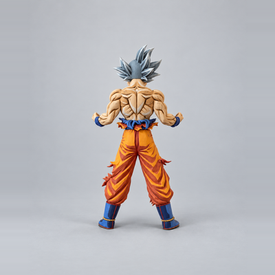 Anime Style 2D Figure Paint Son Goku Ultra Instinct — rear or alternate view