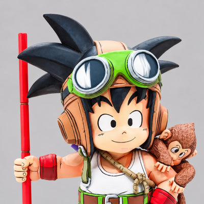 Dragon Ball Boyhood Goku 2D Comic Colour Figure — head detail