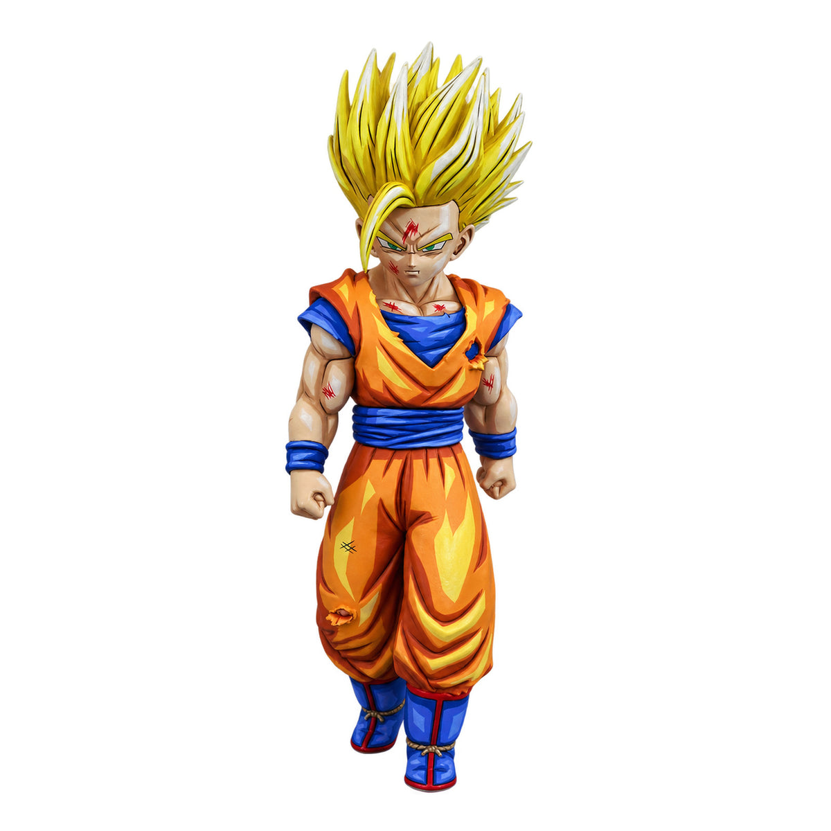 Super Saiyan 2 Gohan 2D painted collectible, full figure on white background